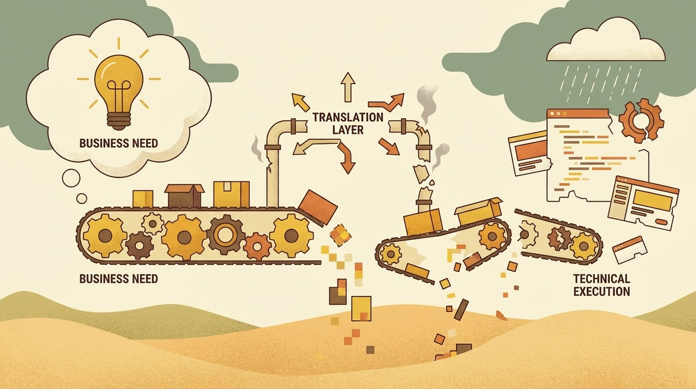 The Translation Layer - the gap between business reality and technical execution where most engineering velocity problems actually live.